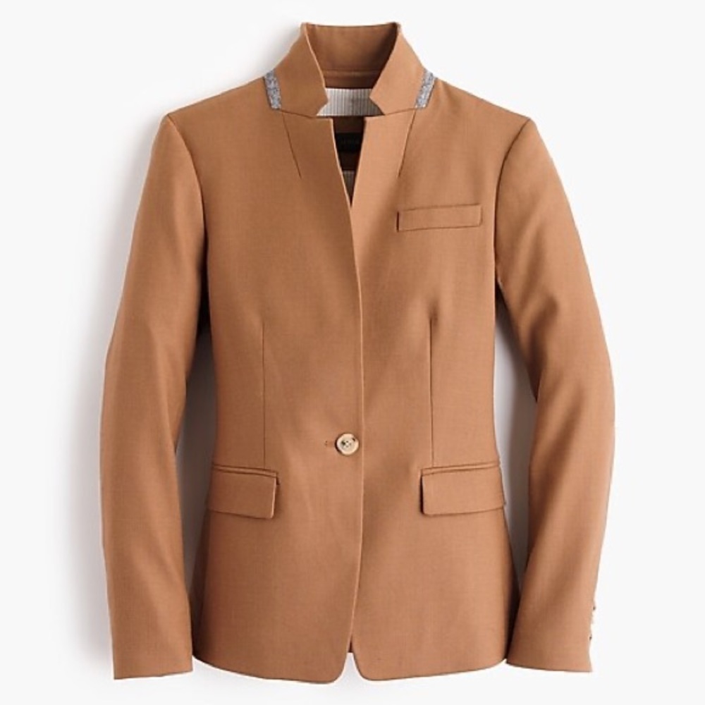 J. Crew Regent Blazer Camel SZ 00